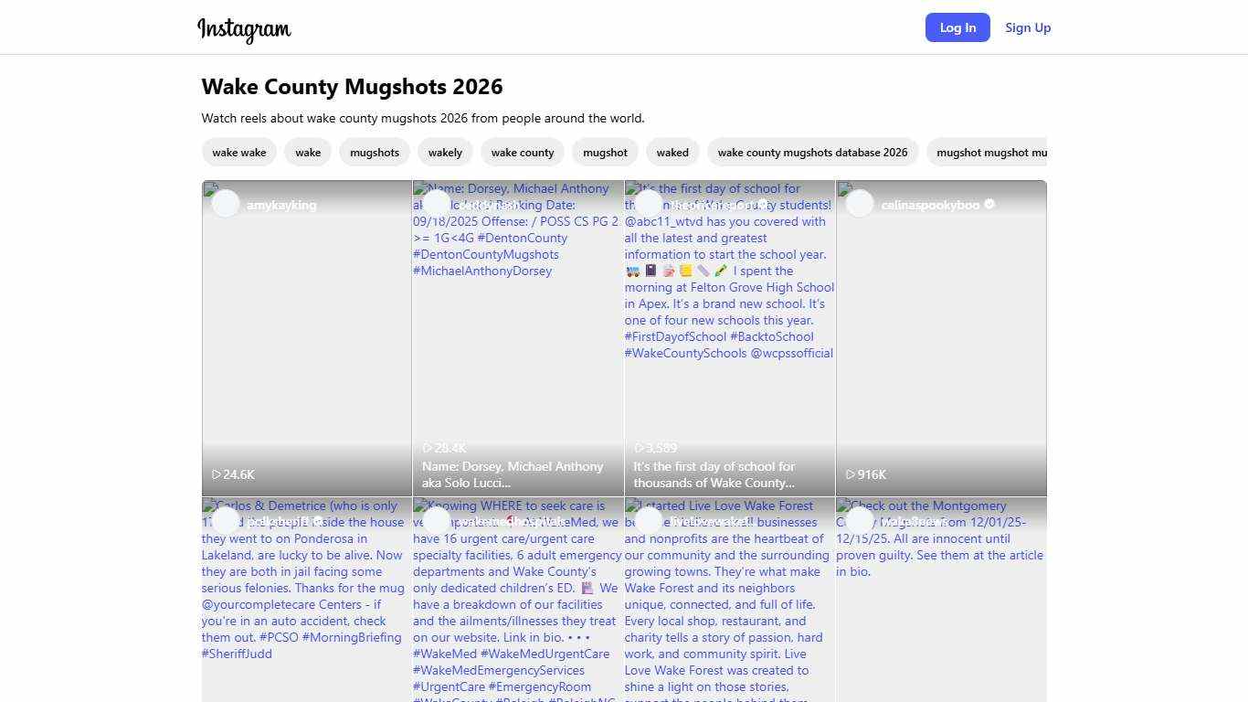 Wake County Mugshots 2026